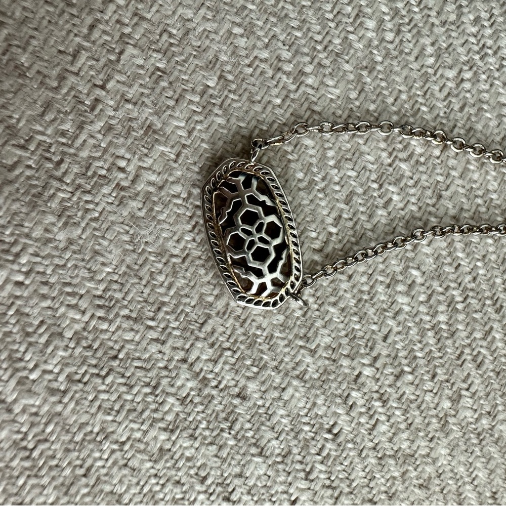 Kendra Scott Silver Filigree Necklace